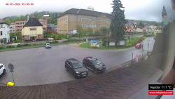 Střed obce Rokytnice nad Jizerou