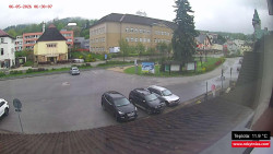Střed obce Rokytnice nad Jizerou