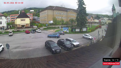 Střed obce Rokytnice nad Jizerou