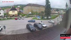 Střed obce Rokytnice nad Jizerou