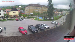 Střed obce Rokytnice nad Jizerou