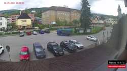 Střed obce Rokytnice nad Jizerou