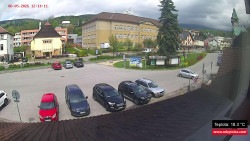 Střed obce Rokytnice nad Jizerou