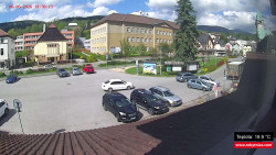 Střed obce Rokytnice nad Jizerou