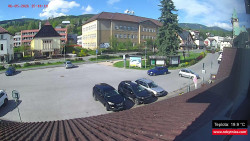 Střed obce Rokytnice nad Jizerou
