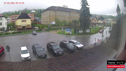 Střed obce Rokytnice nad Jizerou