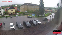 Střed obce Rokytnice nad Jizerou