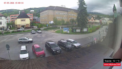Střed obce Rokytnice nad Jizerou