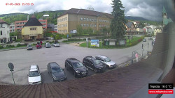 Střed obce Rokytnice nad Jizerou