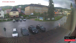 Střed obce Rokytnice nad Jizerou