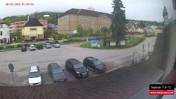 Střed obce Rokytnice nad Jizerou