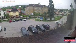 Střed obce Rokytnice nad Jizerou