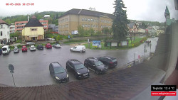 Střed obce Rokytnice nad Jizerou
