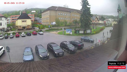 Střed obce Rokytnice nad Jizerou