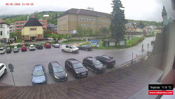 Střed obce Rokytnice nad Jizerou