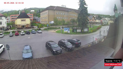 Střed obce Rokytnice nad Jizerou