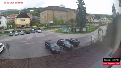 Střed obce Rokytnice nad Jizerou