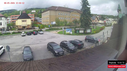 Střed obce Rokytnice nad Jizerou