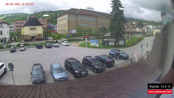 Střed obce Rokytnice nad Jizerou