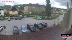 Střed obce Rokytnice nad Jizerou