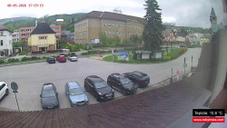 Střed obce Rokytnice nad Jizerou