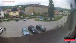 Střed obce Rokytnice nad Jizerou
