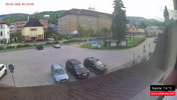 Střed obce Rokytnice nad Jizerou