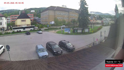 Střed obce Rokytnice nad Jizerou