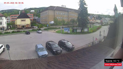 Střed obce Rokytnice nad Jizerou