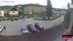 Střed obce Rokytnice nad Jizerou