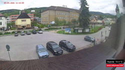 Střed obce Rokytnice nad Jizerou