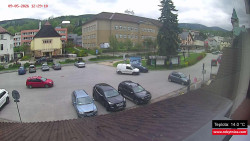 Střed obce Rokytnice nad Jizerou