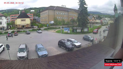 Střed obce Rokytnice nad Jizerou
