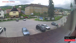 Střed obce Rokytnice nad Jizerou