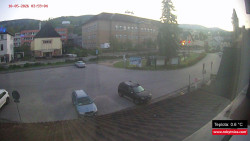 Střed obce Rokytnice nad Jizerou