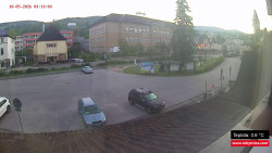Střed obce Rokytnice nad Jizerou