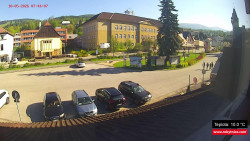 Střed obce Rokytnice nad Jizerou