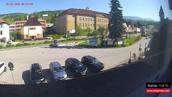 Střed obce Rokytnice nad Jizerou