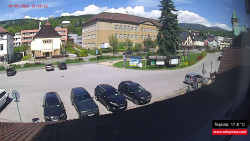 Střed obce Rokytnice nad Jizerou