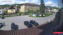 Střed obce Rokytnice nad Jizerou