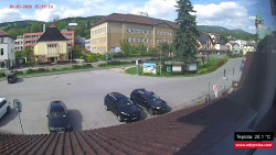 Střed obce Rokytnice nad Jizerou