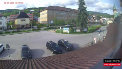 Střed obce Rokytnice nad Jizerou