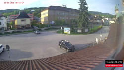Střed obce Rokytnice nad Jizerou