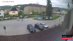 Střed obce Rokytnice nad Jizerou
