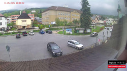 Střed obce Rokytnice nad Jizerou