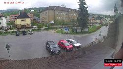 Střed obce Rokytnice nad Jizerou