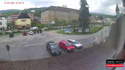 Střed obce Rokytnice nad Jizerou