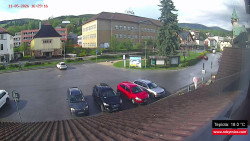 Střed obce Rokytnice nad Jizerou