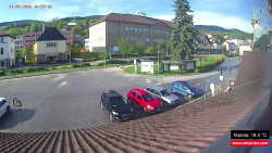 Střed obce Rokytnice nad Jizerou