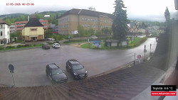 Střed obce Rokytnice nad Jizerou